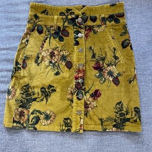Pilcro Corduroy Mini Skirt